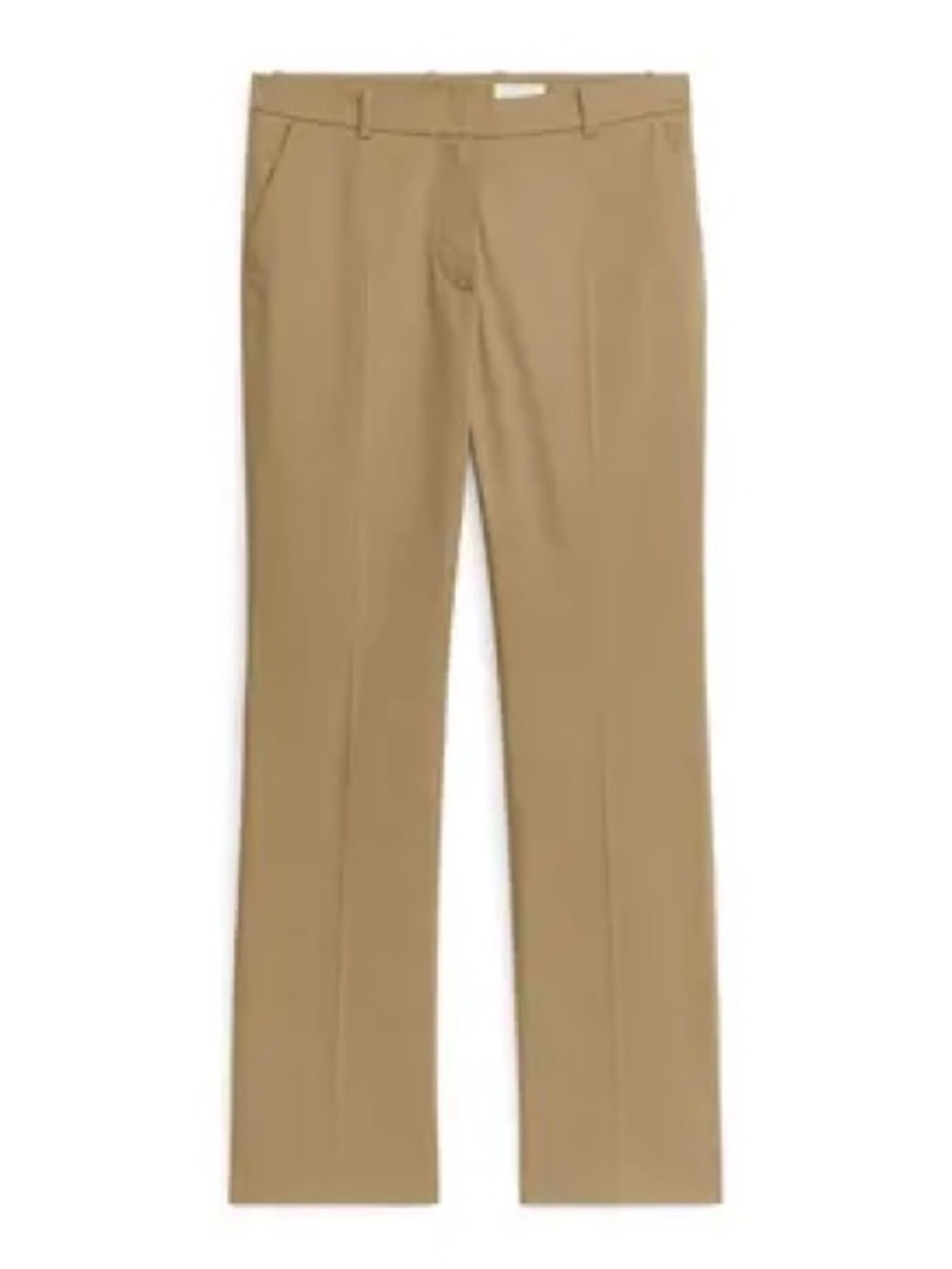 Arket cropped stretch chino pants khaki eu 36